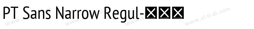 PT Sans Narrow Regul字体转换